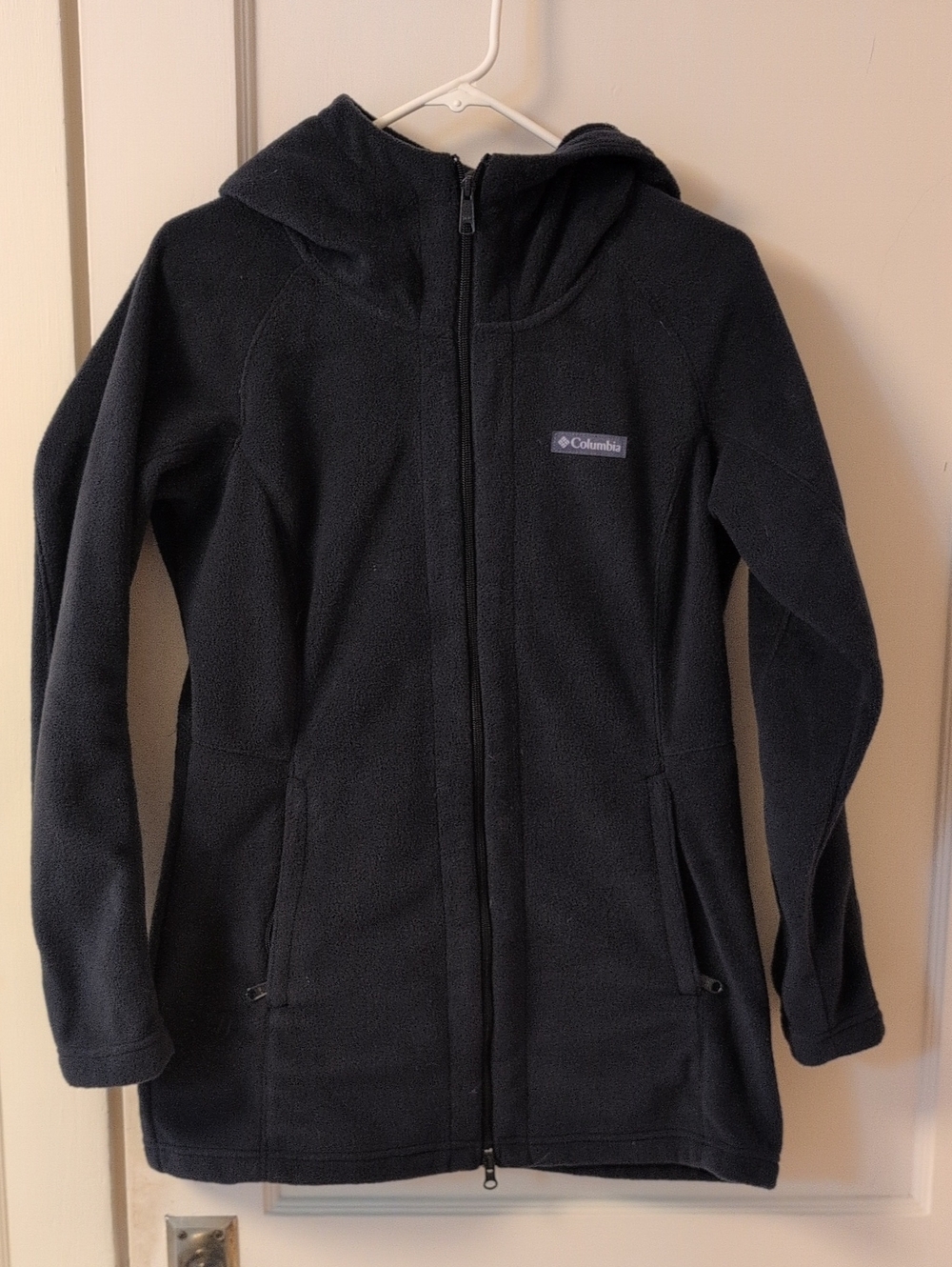 Columbia Kids Black Hooded Fleece Zip Jacket